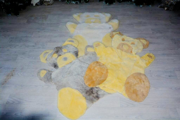 Honig Bär Spielteppich für Kinder Lammfell (öko)